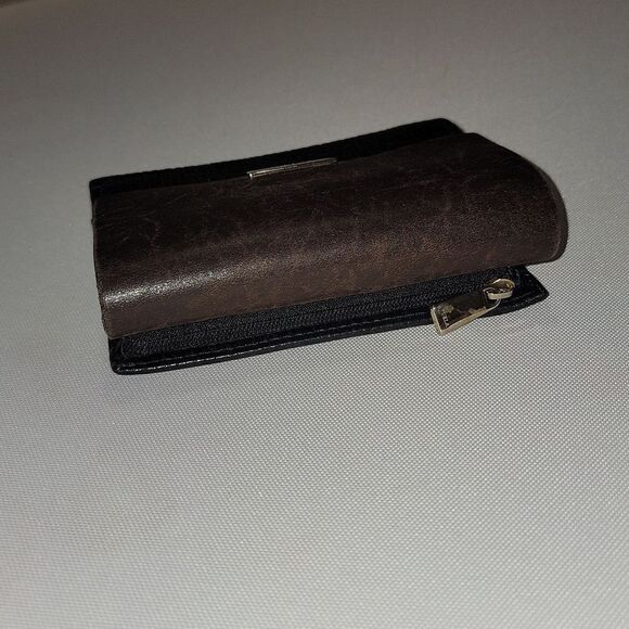 Furla Classic Trifold Wallet Saffiano Two Tone Leather • Vintage • Beautiful - Picture 2 of 10